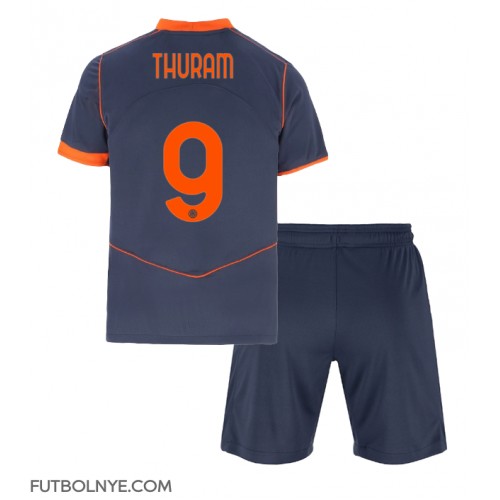 Camiseta Inter Milan Marcus Thuram #9 Tercera Equipación para niños 2025-26 manga corta (+ pantalones cortos)